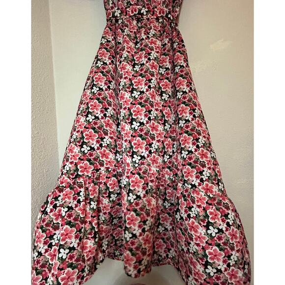 Sweet Salt Dress S Maxi Cherry Blossom Floral Cottage Core Puffed Sleeve - Picture 7 of 13